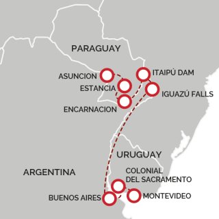 Paraguay to Uruguay Explorer