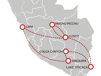 Peru Highlights Map