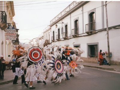 street celebration in bolivia