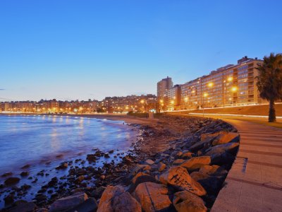 Montevideo at night
