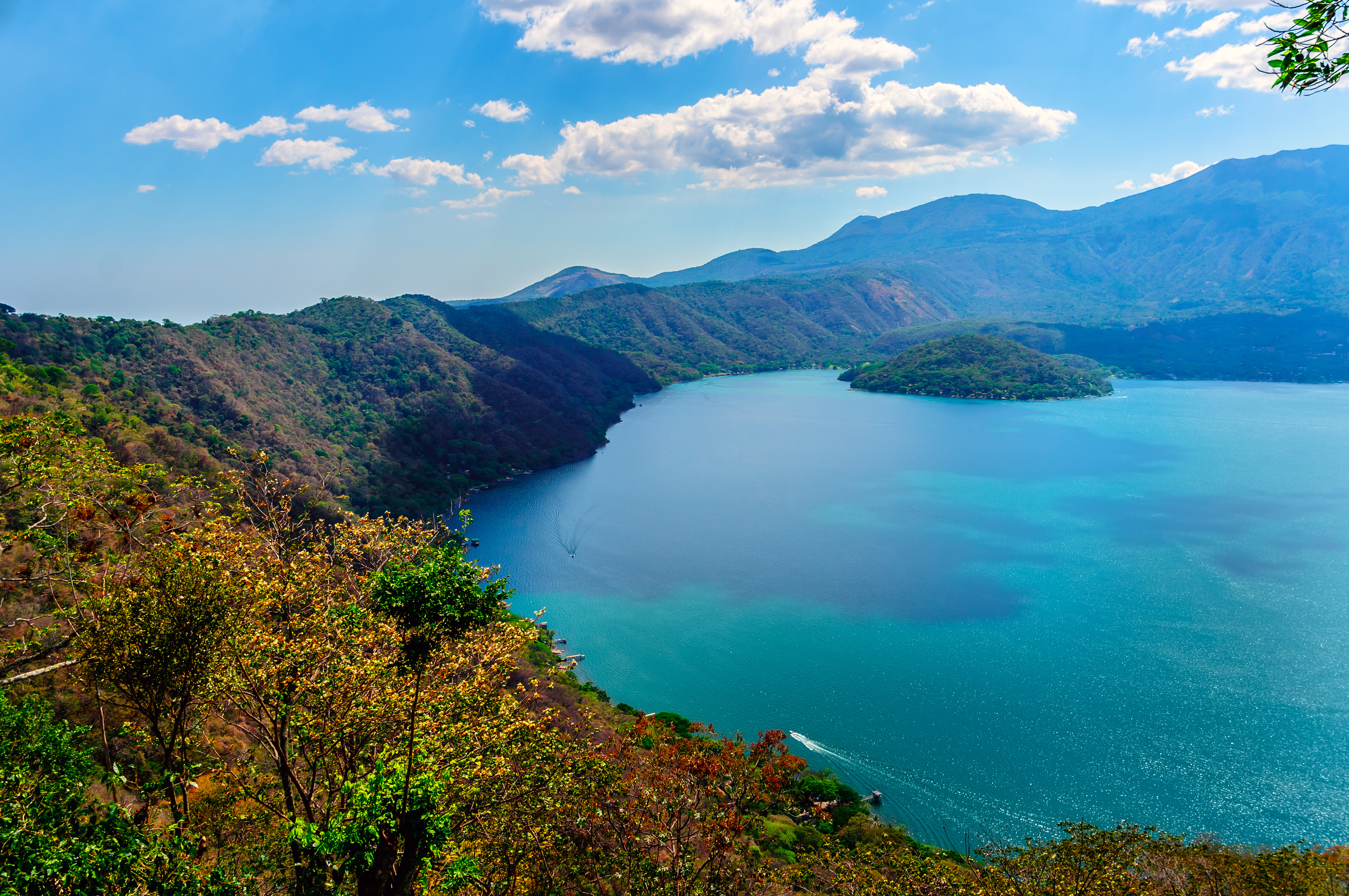 Coatepeque Lake In El Salvador, Central America Coatepeque Lake In El Salvador, Central America