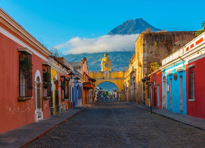 Guatemala Spirit Of Colour Santa Catalina Arch Antigua