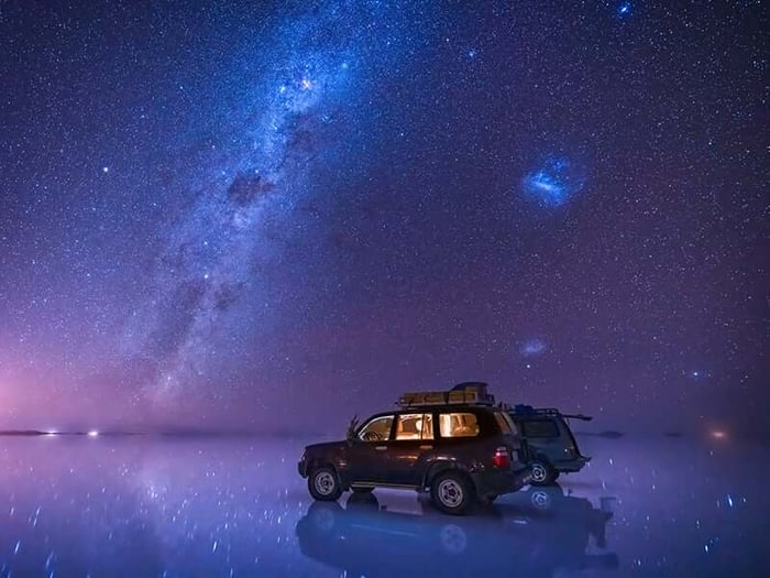 Uyuni Salt Flats Under The Stars