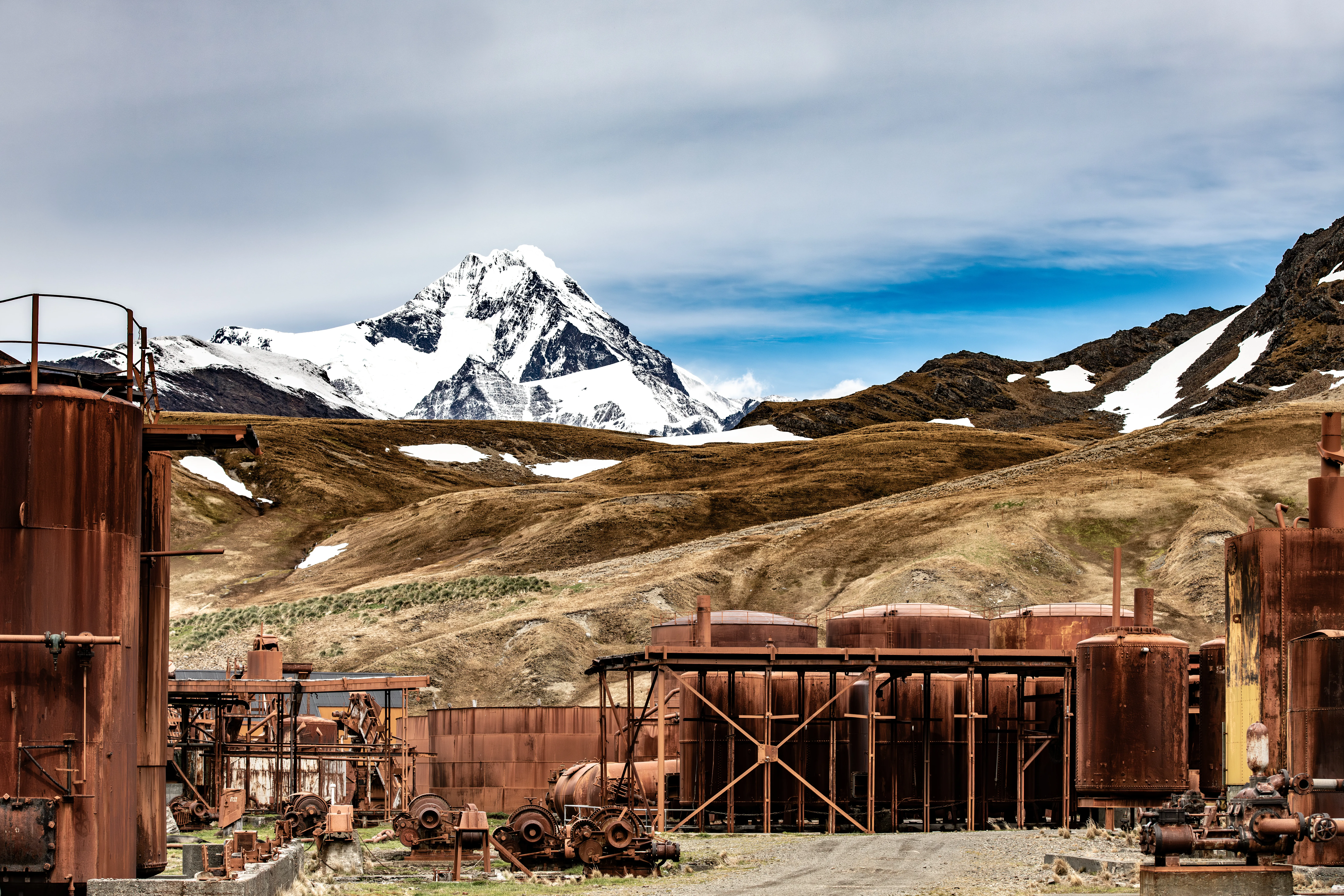 Old Whaling Station In Grytviken On South Georgia Island Near Antarctica