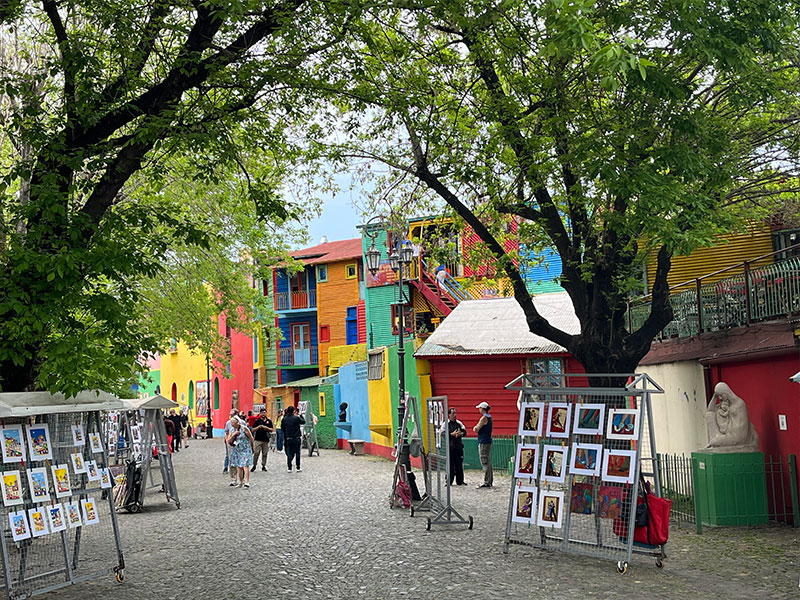 La Boca is a must-visit in Buenos Aires with its colourful houses and street artists along the Caminito La Boca is a must-visit in Buenos Aires with its colourful houses and street artists along the Caminito