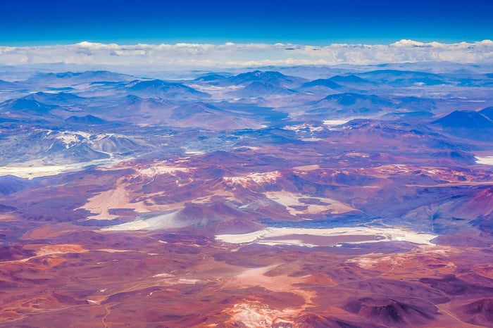 Atacama Desert Aerial View Chile Nibrp Atacama Desert Aerial View Chile Nibrp