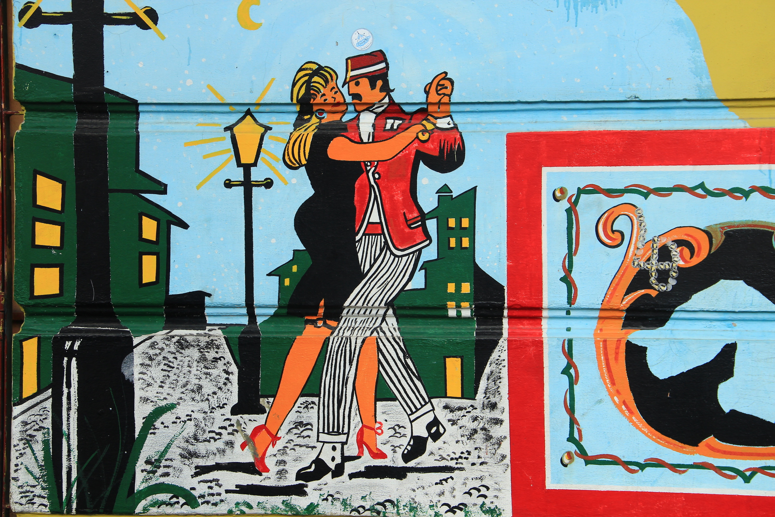 Tango mural in Buenos Aires Tango mural in Buenos Aires