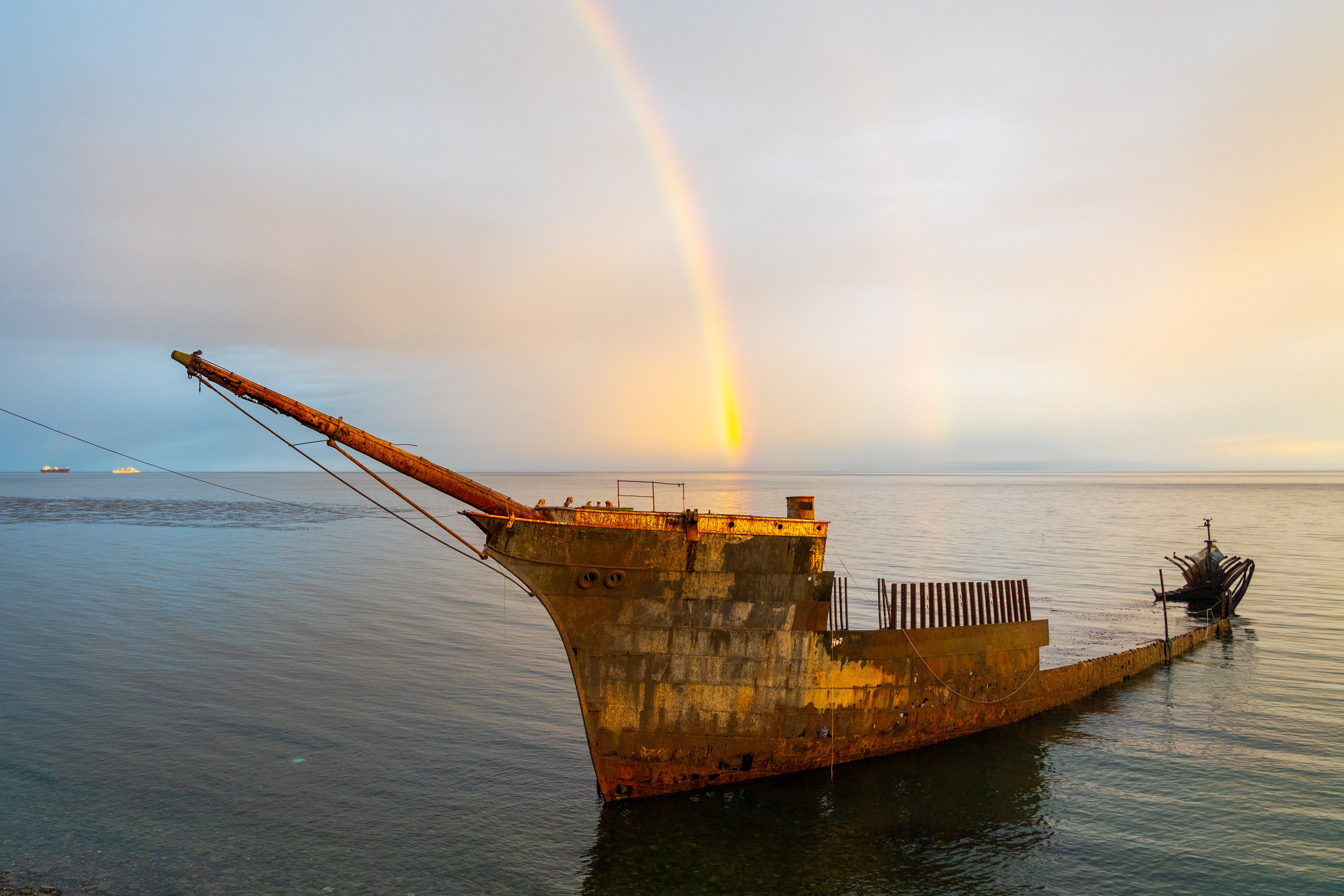 Chile, Punta Arenas, Lord Lonsdale Shipwreck Chile, Punta Arenas, Lord Lonsdale Shipwreck