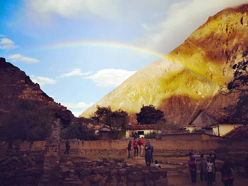 Marco captures a rainbow over the Sacred Valley