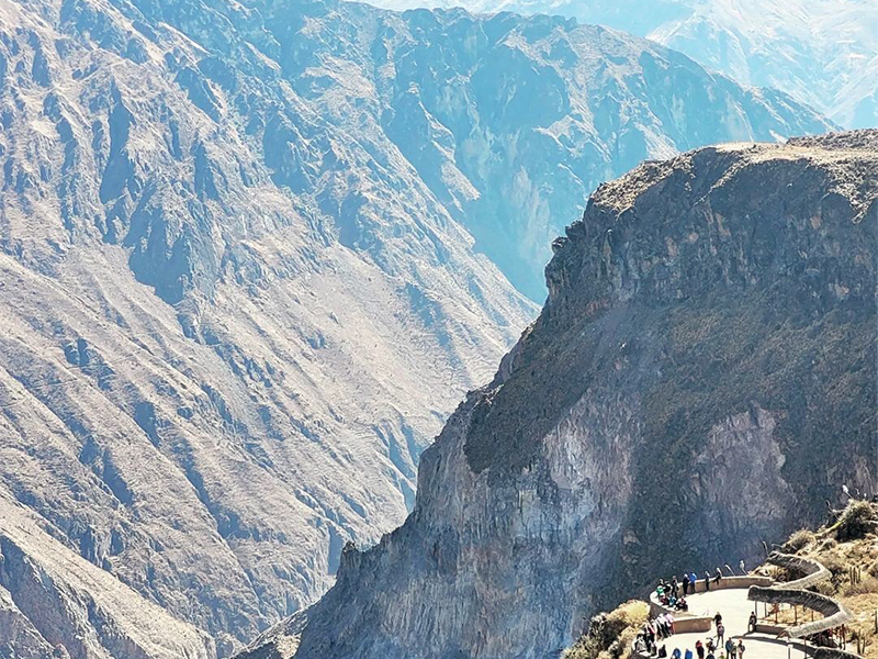 Marco's photo of his view over Colca Canyon