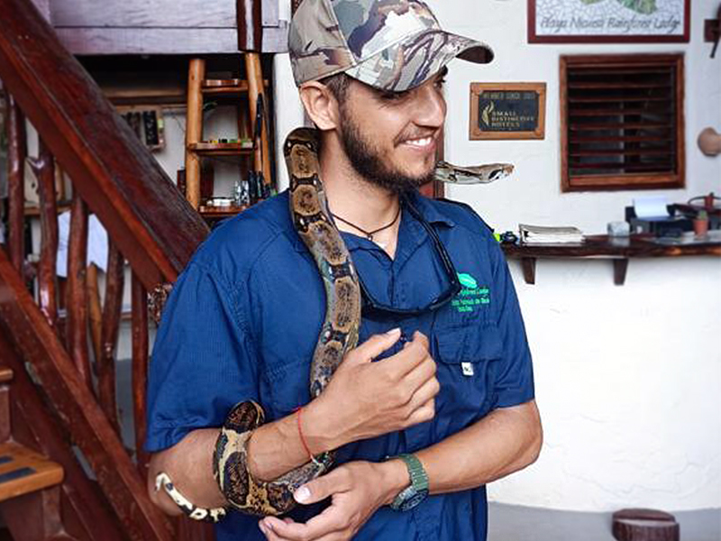 Isaac and his amigo snake