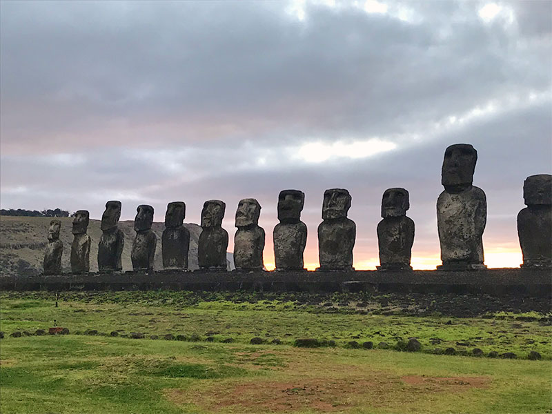 Easter Island's Moai statues captured by Gaynor 