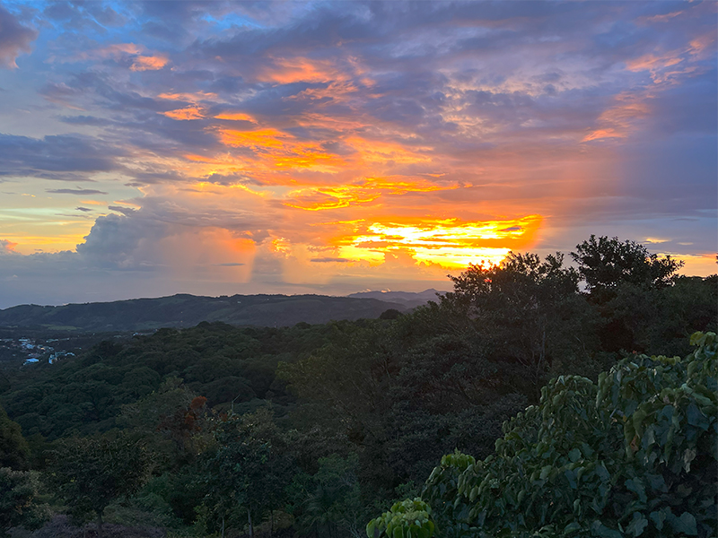 When clouds meet sunset in Monteverde 